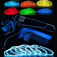 Car Party Neon Led Light Glow El Wire String Strip Rope Tube Decor Controller