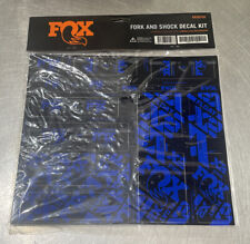 Fox Fork And Shock Decal Kit - Blue
