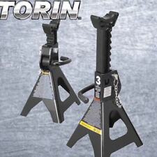 Torin Double Locking 3 Ton Heavy Duty Steel Jack Stands Car Lift 2 Pack Black