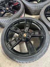 22x10 Porsche Cayenne Gloss Black Wheels Rims Tires Set Of 4 5x130 2853522