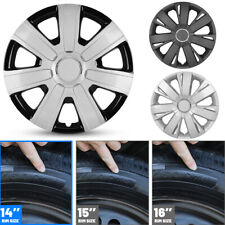 14 15 Set Of 4 Wheel Covers Snap On Full Hub Caps Tire Steel R15 Rim Replace