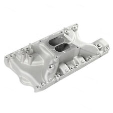 Ford 351w Intake Manifold For Small Block Aluminum Carb1500-6500 Satin E42458
