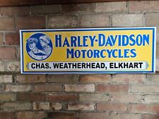Harley-davidson Dealership Sign Giant Metal Sign 36 X 12 Very Sought After