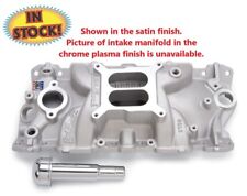 Edelbrock 2703-cp - Chevy Sb Perf Eps Intake Manifold Front Mt Oil Fill Chrome