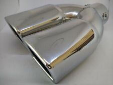 Stainless Steel Exhaust Tip 3 Inlet 3.6 Dual Outlet 10.3 Long Silver