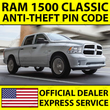 Ram 1500 Classic Car Radio Anti-theft Unlocking Pin Code Fast Reliable