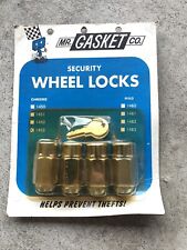 Mr Gasket Security Wheel Locks Nos Lot Of 4 Vintage 1453.