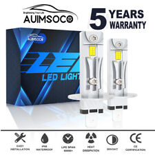 2x H1 Led Fogdriving Light Bulbs Lamps High Power Lights Combo Kit Super Bright