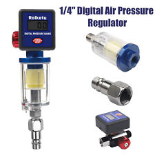 14 Air Flow Regulator Digital Pressure Gauge Filter Tool For Paint Spray Gun