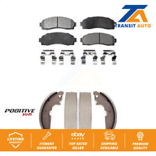 Front Rear Semi-metallic Brake Pads And Drum Shoes Kit For Saturn Vue Chevrolet