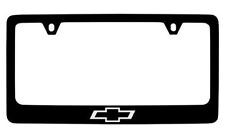 Chevy Logo Black Metal License Plate Frame