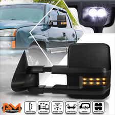 For 03-07 Silveradosierra Poweredheated Towing Mirrorsmoked Led Signal Left