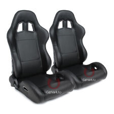 Cipher Auto Racing Seats -black Leatherette - Pair