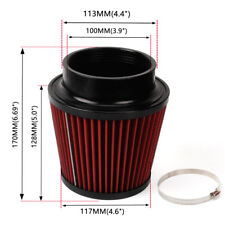Us 4 Inch High Flow Inlet Cleaner Dry Filter Cold Air Intake Cone Dustproof