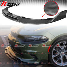 For Dodge Charger 15-22 V3-style Carbon Fiber Look Front Splitter Spoiler Lip