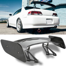 46 Rear Trunk Spoiler Wing Adjustable Gt-style Glossy Black For Honda Prelude