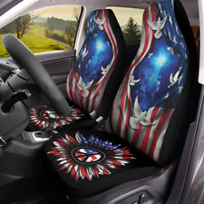 Jesus Lion King Car Seat Cover God Cross Bird Hippie Sunflower American Flag