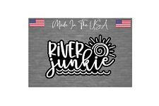 Riverjunkie Sticker Decal - 4 Boating Outdoor Car Truck Suv Boat