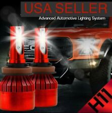 H11 Size Led Car Truck Headlight Bulbs Hid 6k 6000k Opt7 Color Headlamp 2x Bulb