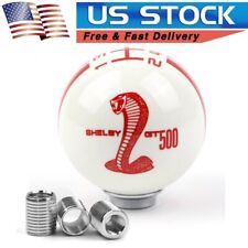 For Ford Mustang Car Gear Shift Knob 5 Speed Red Cobra Logo Manual Handle Ball