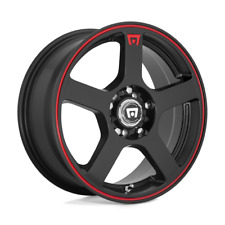 Set Of 4 Motegi Mr116 Fs5 Wheels 17x7 4x1004.5 Matte Black Red-str 40mm