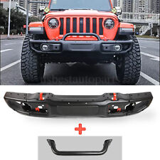 Steel Front Bumper Fit For Jeep Wrangler Jl10th Anniversary Style W Grill Guard