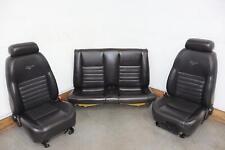 00-04 Ford Mustang Saleen S281 Leather Oem Seats Set Midnight Black Za Tested