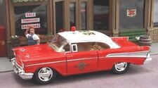 New 140 Scale 1957 Chevrolet Bel-air Fire Chiefs Car