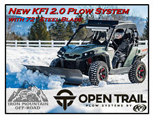 Open Trail Kfi Snow Plow System 72 Steel Blade-can-am Maverick Trail Sport