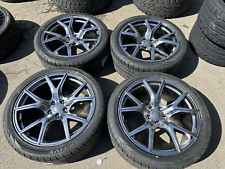 22x10 Crystal Grey Trackhawk Wheels Rims 3053522 Tires Srt Jeep Durango 5x127