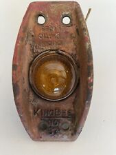 King Bee No. 67 Clearance Light. Glass Amber Lens. Unrestored As Shown