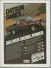 1981 Datsun Pickup Advertisement Diesel King Cab Pickup Canadian Ad