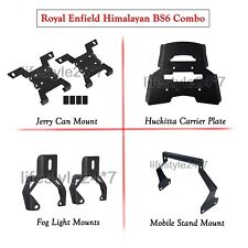 Royal Enfield Jerry Can Fog Light Gps Mounts Carrier Plate Himalayan Bs6