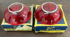Nos 1953-1954 Pontiac Chieftain Guide Tail Light Lenses Pair Worig. Boxes
