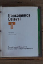 Transamerica Delaval Parts Manual Dsm-38 Diesel Engine Pasrts Assembly 1975
