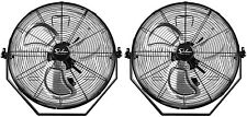 2pcs 18 Industrial Wall Mount Fan 3 Speed Commercial Ventilation Fan For Patio