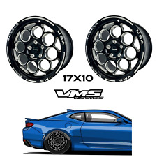 Vms Racing Modulo Drag Race Rims Wheels Rear 17x10 For 11-22 Chevy Camaro Ss Zl1