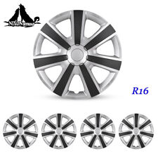 16 Snap On Wheel Cover Hub Caps Replacement Fit R16 Tire Toyota Honda 4 Pack