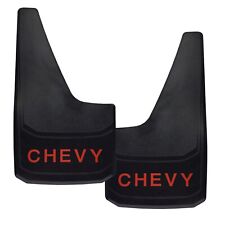 Universal Mud Flaps Fits Chevy Style Splash Guards With Red Letters 2pcs New