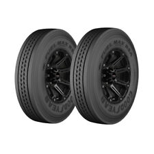 Qty 2 29575r22.5 Goodyear Fuelmax Rsa 149l Load Range H Black Wall Tires