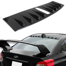For 2015-2021 Subaru Wrx Glossy Carbon Fiber Roof Spoiler Wing Vortex Generator