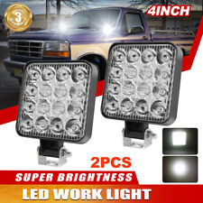 2pcs 48w 12v Spot Lamp Led Work Light Boat Tractor Truck Offroad Suv Ute 4wd