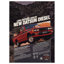 1981 Datsun Diesel Long Distance Hauler Vintage Print Ad