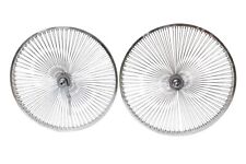 20 Bicycle Wheel Rims Set 140 Spokes Rear Front Chrome Beach Cruiser Lowrider