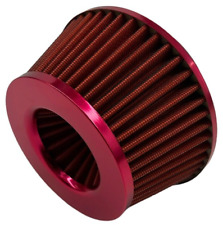 Short Cone Air Filter 3 3.5 4 Inch Inlet High Flow Slim Red
