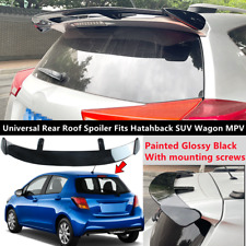Universal Gloss Black Rear Roof Spoiler Top Wing Fit For Toyota Yaris 2012-2018
