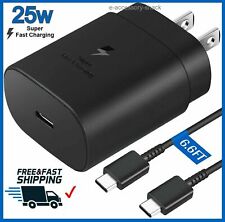 25w Type Usb-c Super Fast Wall Charger6ft Cable For Samsung Galaxy S23 S22 S21