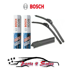 Set Of 2 Bosch Icon Beam Oe-fitment Wiper Blade Front Left Right 24 19