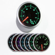2 52mm Car Auto Tachometer Gauge Rpm Tacho Meter 7 Color Led Display Tx D26