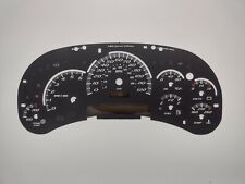 Us Speedo Ss Black Gauge Face Overlay For Gm Clusters 03-05 2500 Gas Led Edition